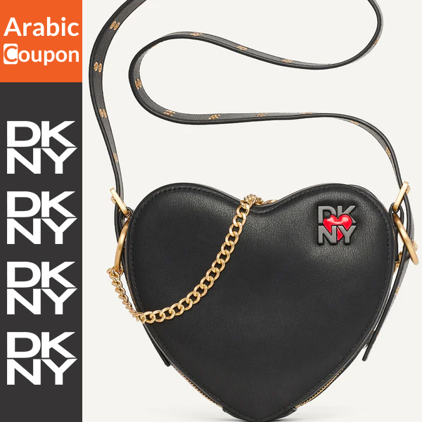 DKNY heart-shaped shoulder bag