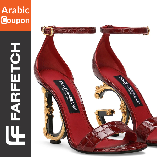 Dolce & Gabbana Baroque red sandals